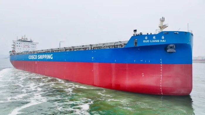 Safeguarding Grain Transportation and Supply-Chain Stability | COSCO SHIPPING Development's 80,000 DWT Multipurpose Grain Carrier 